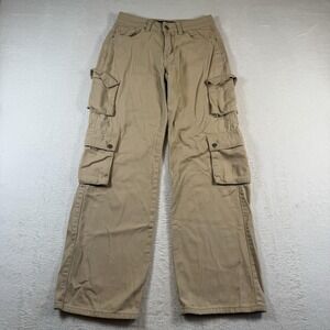 Aéropostale Utility Cargo Pants Teens XS Beige Twill Cotton Pockets Casual